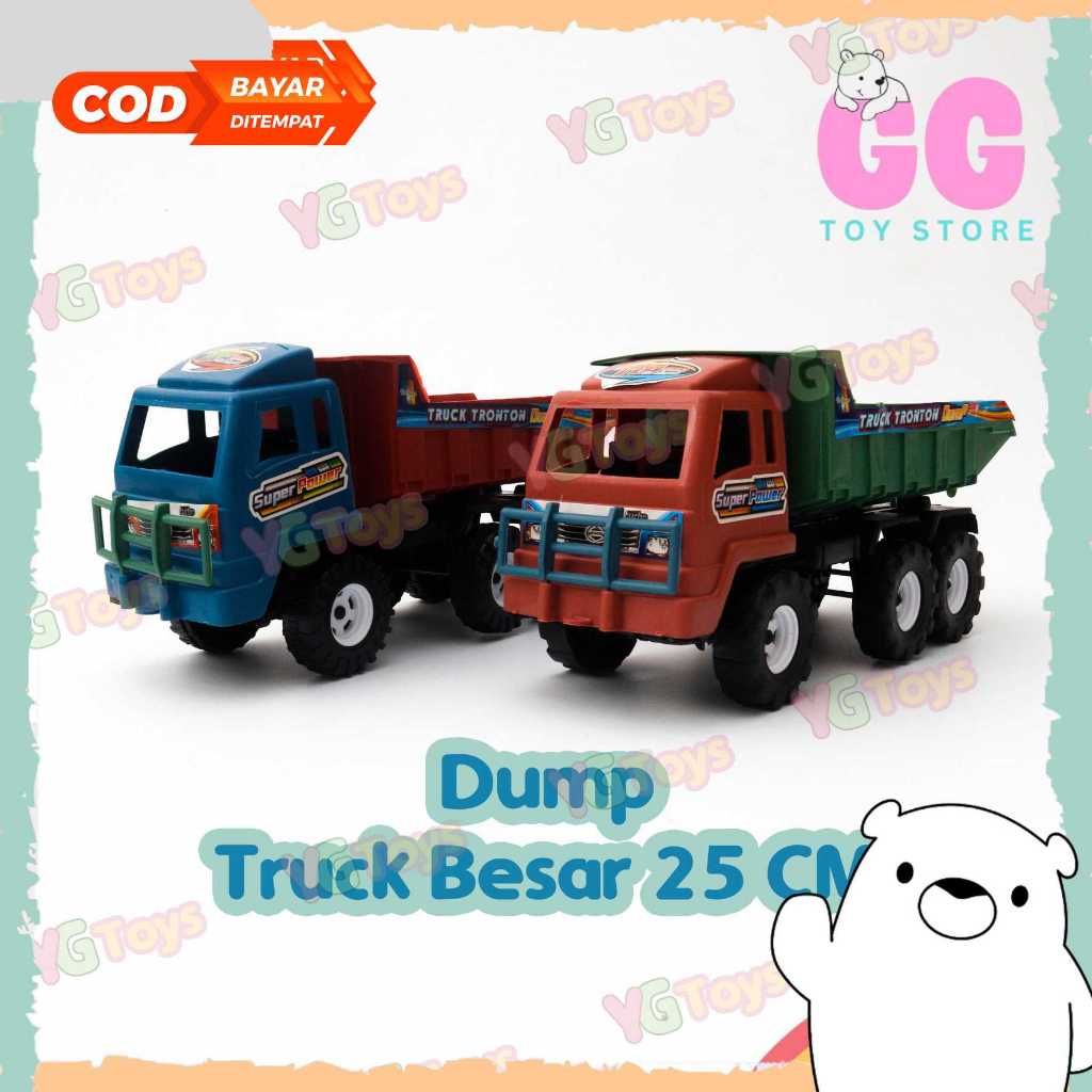 Jual GGtoys Mainan Mobil Pasir Besar Truck Oleng Dump Truck Truk TTD ...