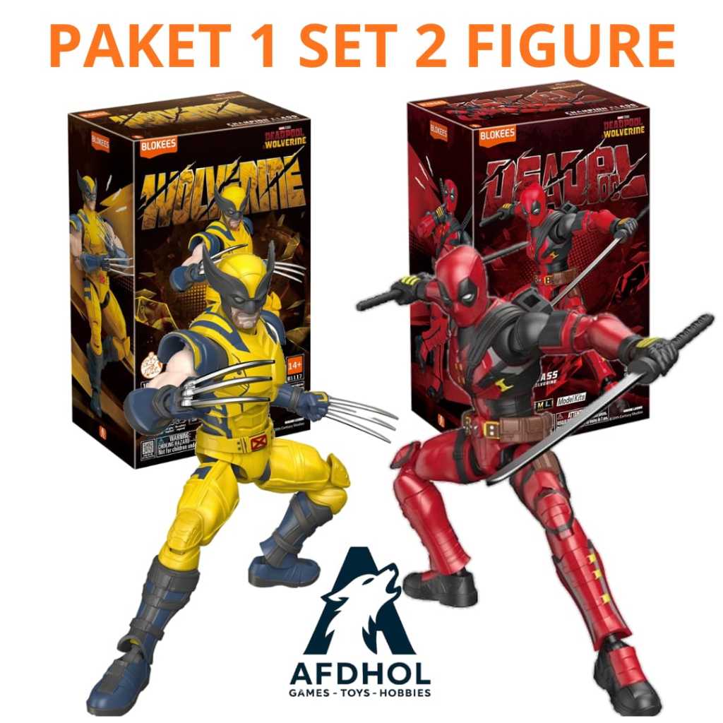 Jual BLOKEES MARVEL DEADPOOL & WOLVERINE CHAMPION CLASS SERIES MODEL ...