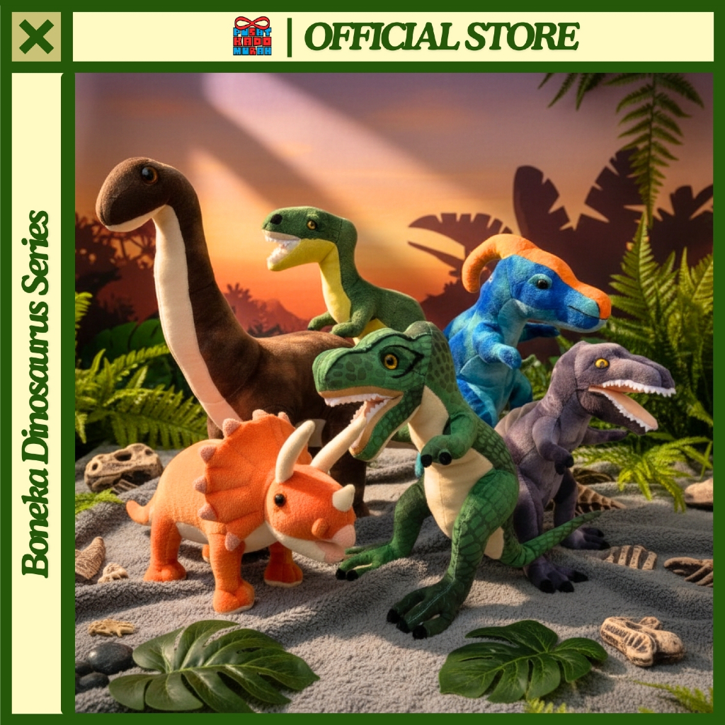 Jual Boneka Dinosaurus Dino T-rex Trex Triceraptops Brontosaurus Raptor ...