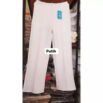 Celana Kulot Scuba Wanita Highwaist Celana Panjang Wanita Kantor Casual Cullote Pants Korean