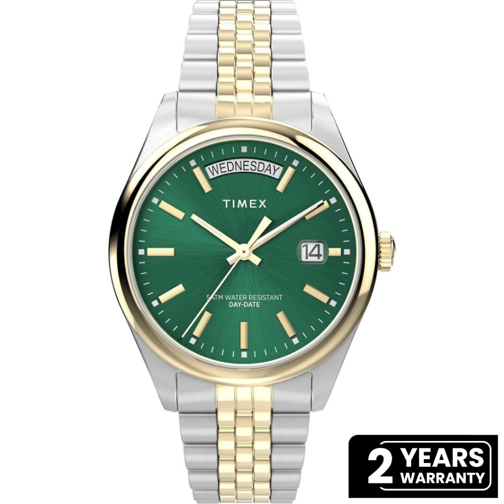 Jual Jam Tangan Wanita Timex Trend Legacy Green Dial Dual Tone ...