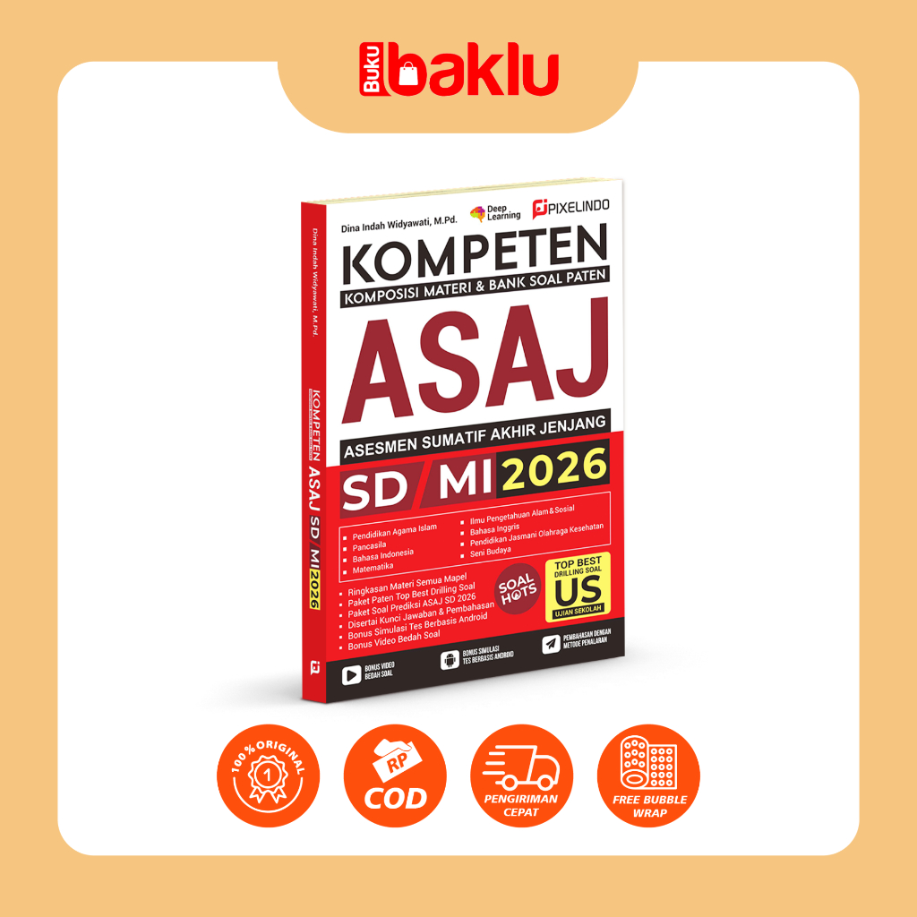 Jual Buku Kompeten Asesmen Sumatif Akhir Jenjang ASAJ (Buku ASAJ SD ...