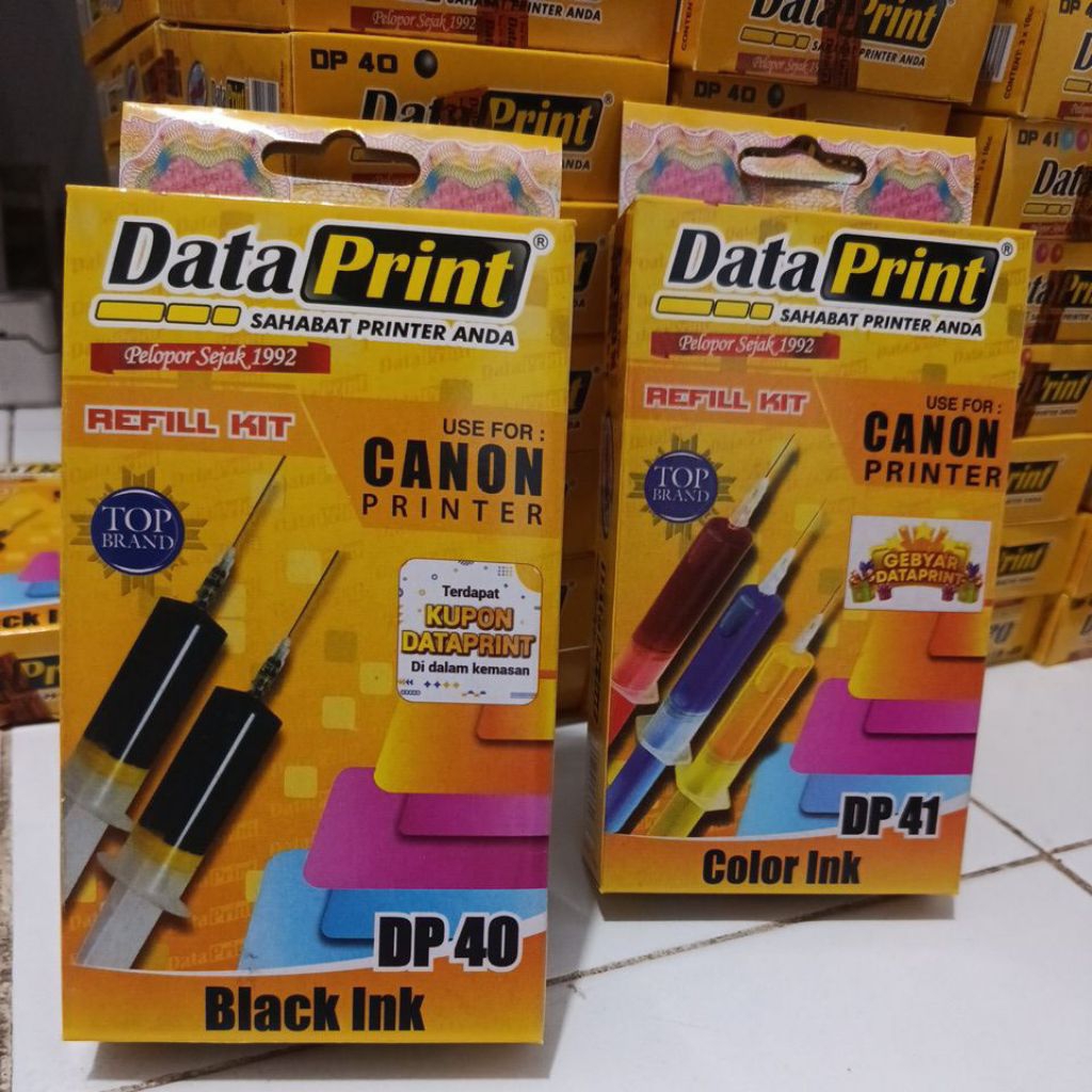 Jual Tinta Suntik Data Print Cannon Dp 40 Dp 41 (Hitam dan Warna) Harga ...