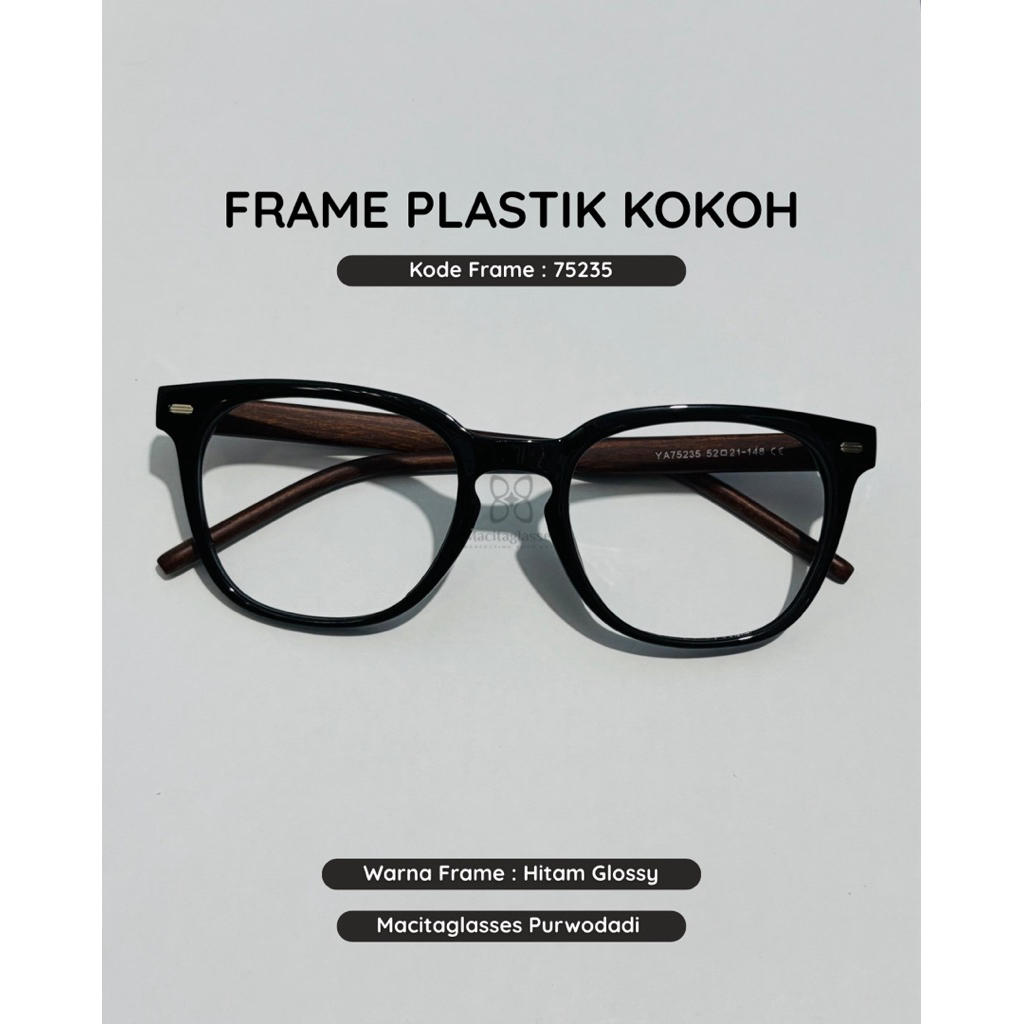 Jual Macitaglasses - Frame Petak Kacamata Plastik Kokoh 75235 | Shopee ...