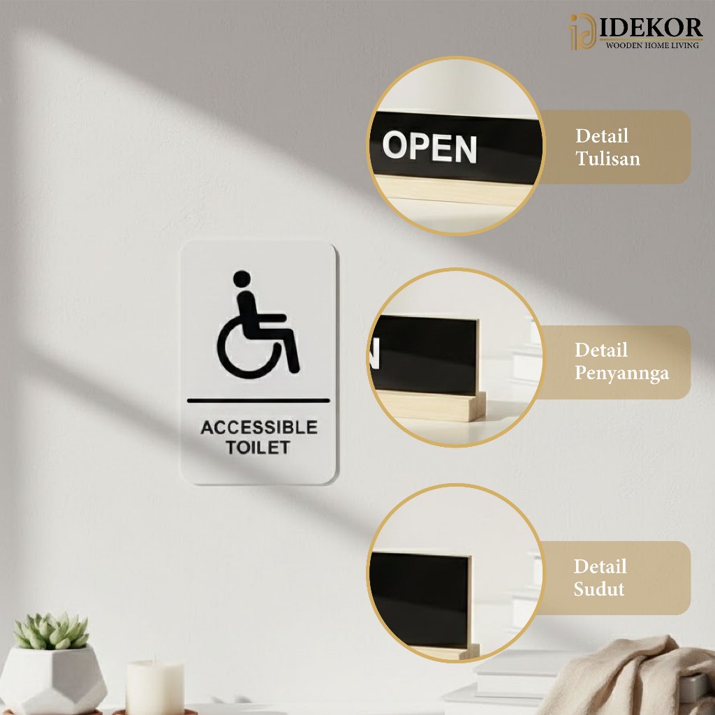 Jual Sign Accessible Toilet Premium – Papan Tanda Toilet Difabel ...