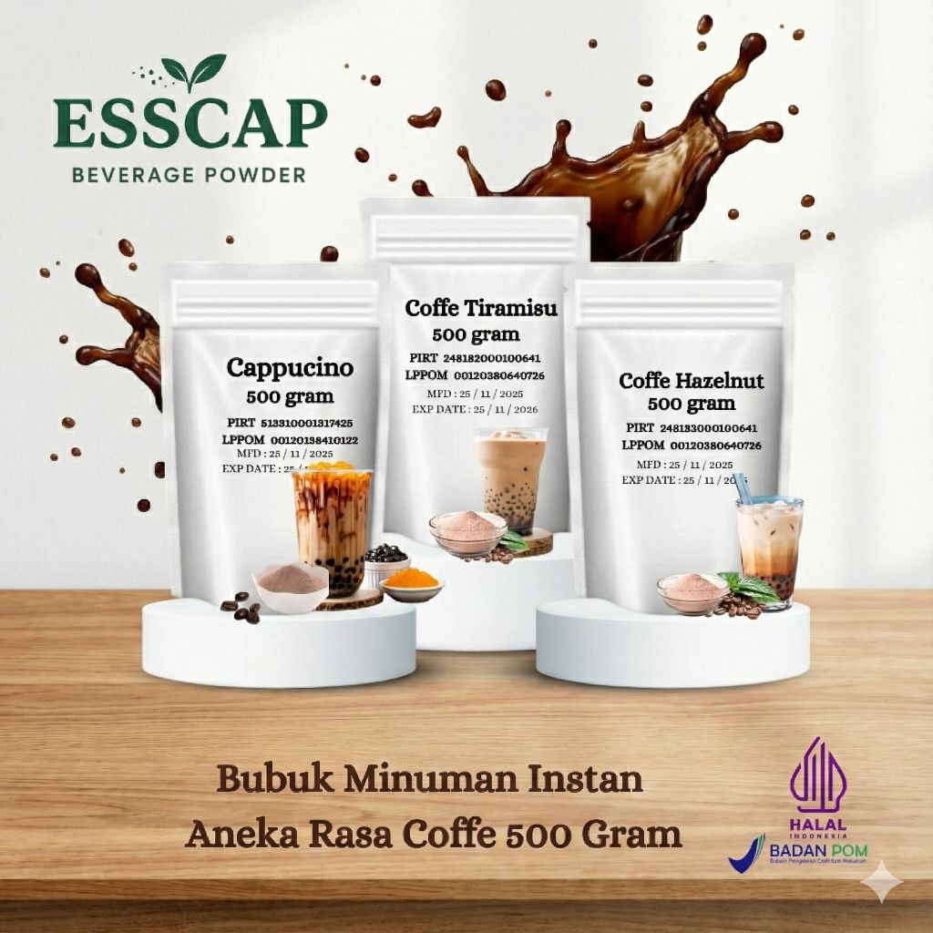 Jual Bubuk minuman 500 gram Aneka Rasa Coffe / Serbuk minuman Aneka ...