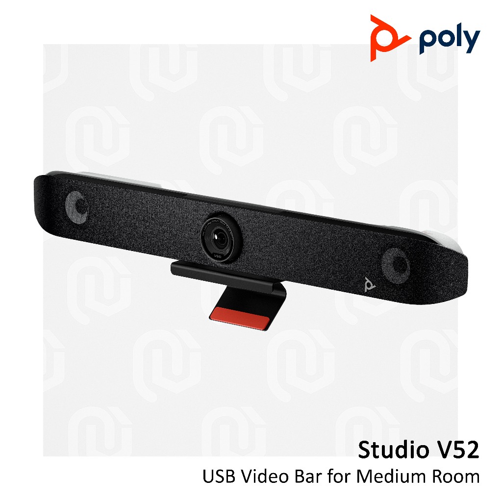 Jual Poly Studio V52 - USB All-in-One Video Bar, Smart AI Camera ...