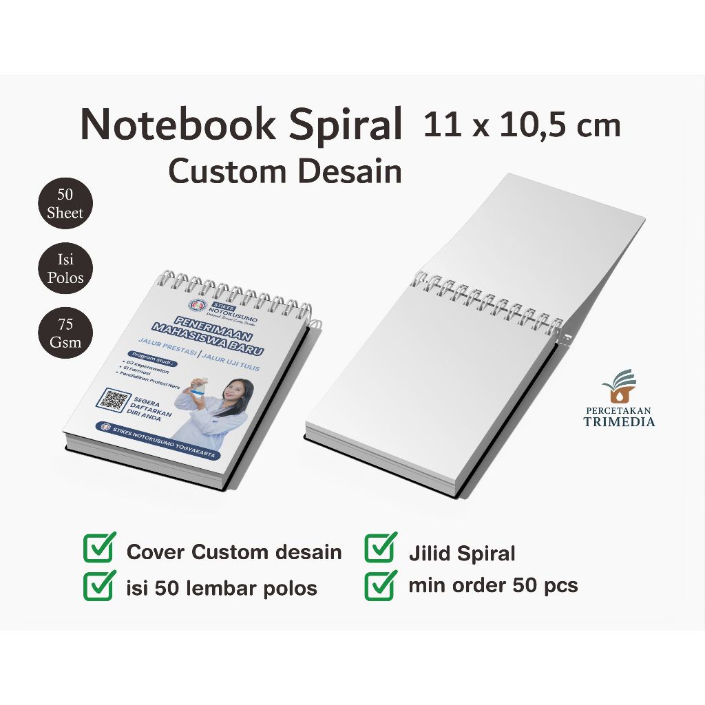 Jual NOTEBOOK SPIRAL DESAIN CUSTOM DESAIN | BUKUTULIS SPIRAL | BUKU ...