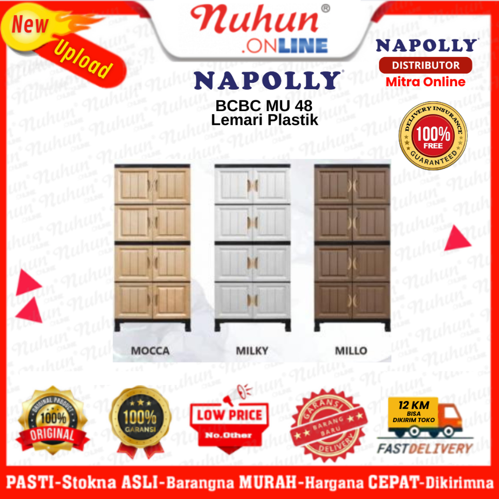 Jual Napolly Lemari Palaian Plastik BCBC MU 48 | Shopee Indonesia