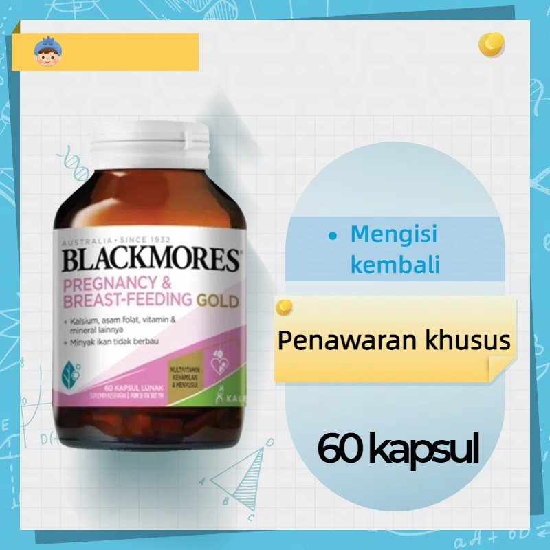 Jual BLACKMORES PREGNANCY & BREASTFEEDING GOLD 1 BOTOL 60Kapsul ED2026 ...