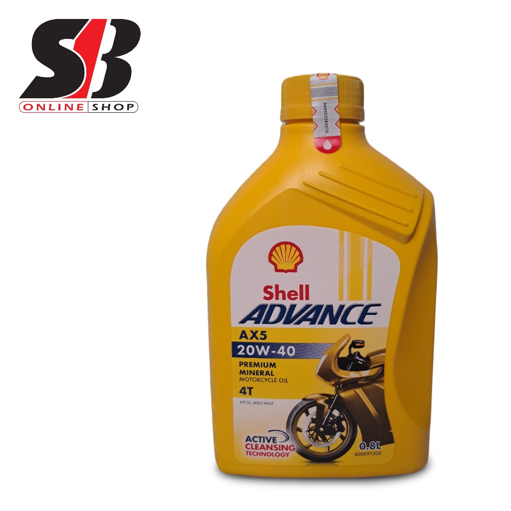 Jual SHELL - ADVANCE 4T AX5 20W-40 0.8 LITER - Oli Motor | Shopee Indonesia