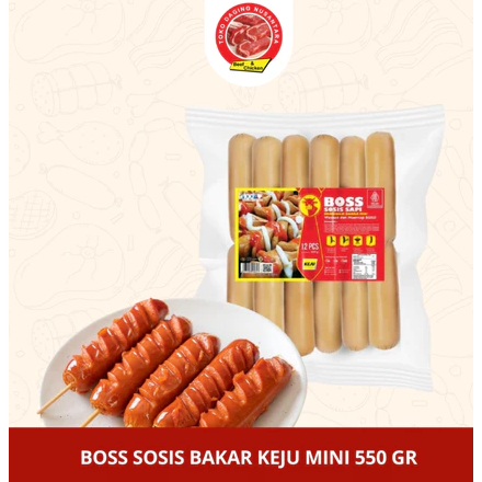 Jual Sosis Sapi Bakar Mini Isi Keju - BOSS Cheese Beef Sausage | Shopee ...