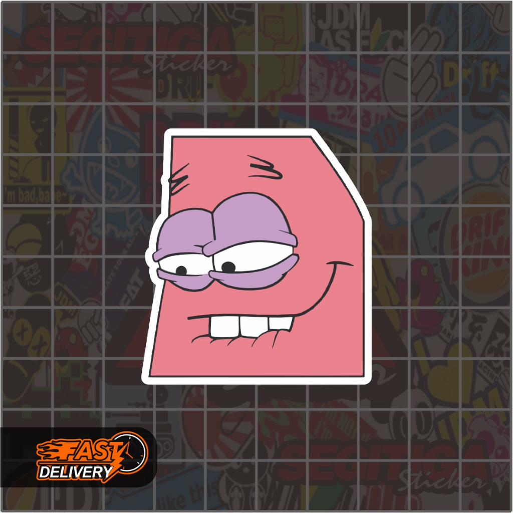Jual Sticker Meme Patrick Pfft Ukuran 4.5 x 5 Cm | Shopee Indonesia