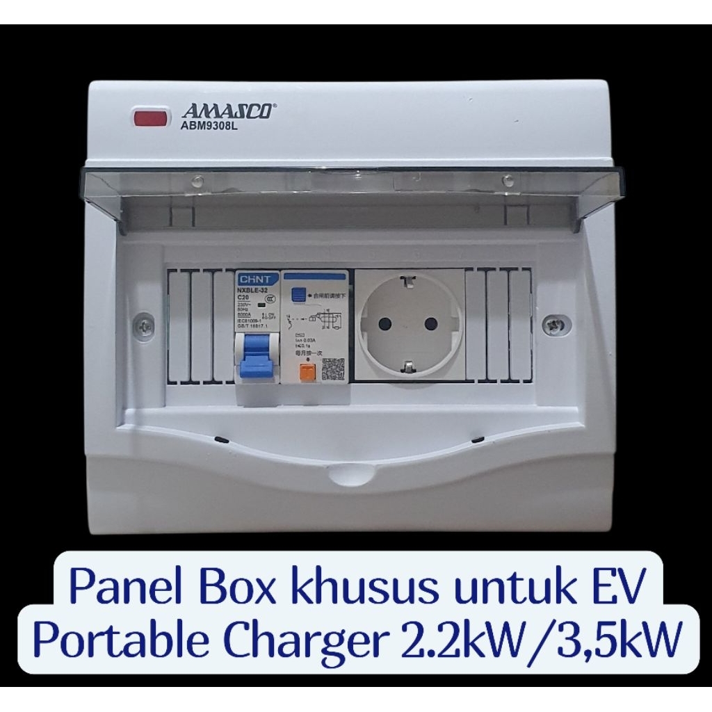 Jual Panel Box khusus untuk koneksi EV Portable Charger 2.2kW / 3.5kW ...