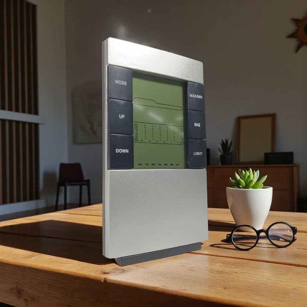 Jual Weather Station Humidity Temperature Alarm Desk Clock / Jam Alarm ...