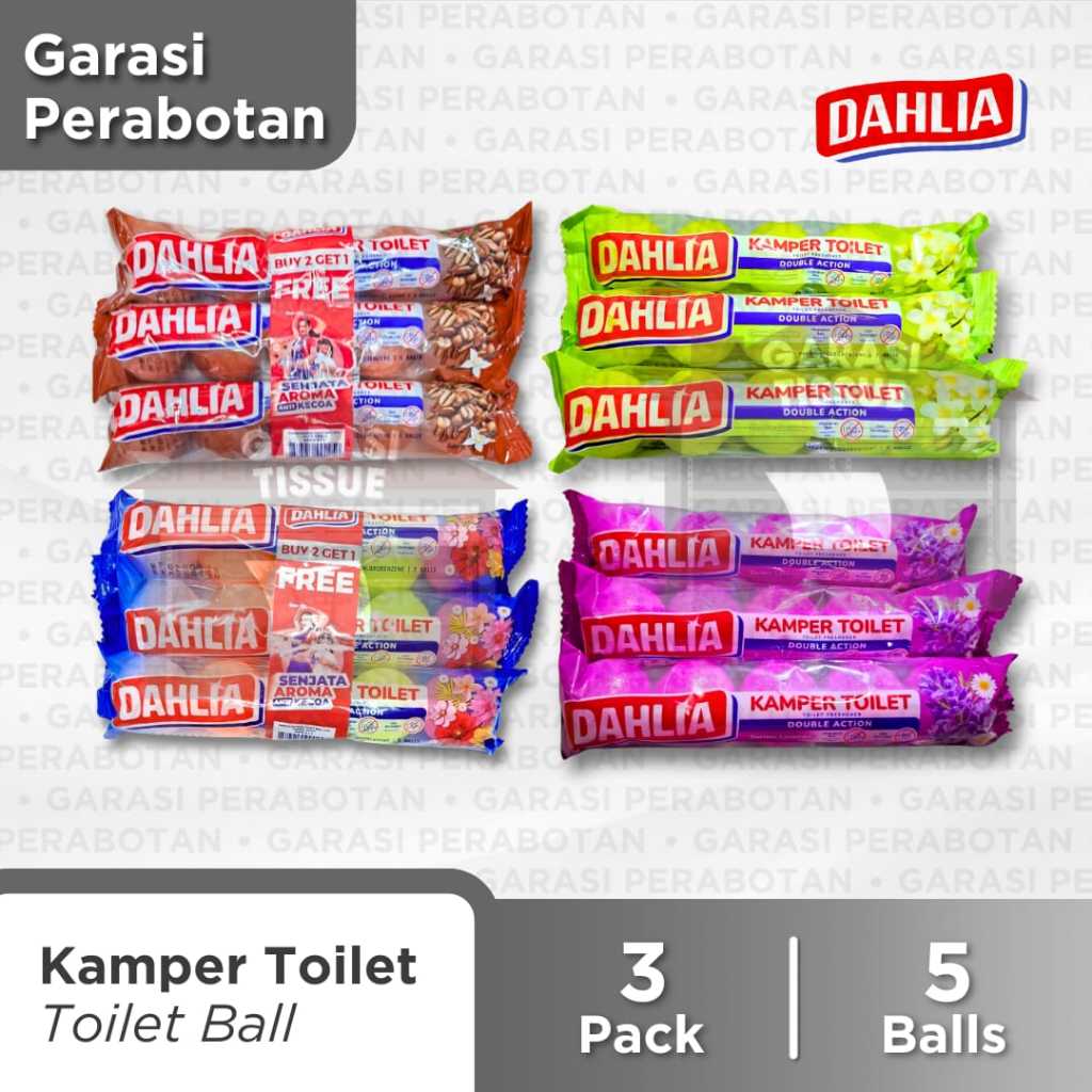 Jual BANDED 3 Pcs Kamper Toilet DAHLIA 5 Ball ( Bulat ) | Shopee Indonesia