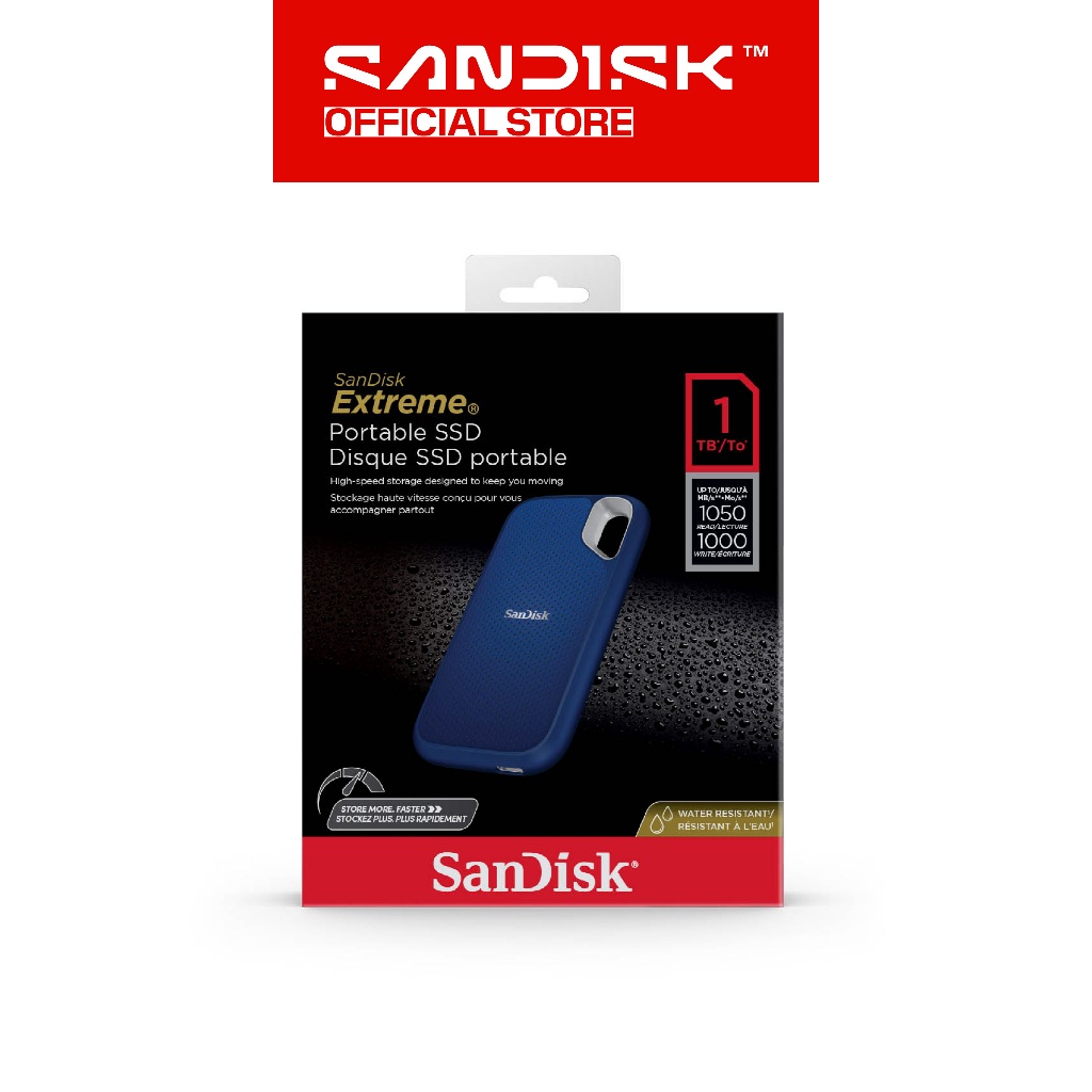 SANDISK Extreme Portable SSD E61 Royal Blue 1TB Type-C USB 3.2 V2 (Up to 1050MB/s) (6)
