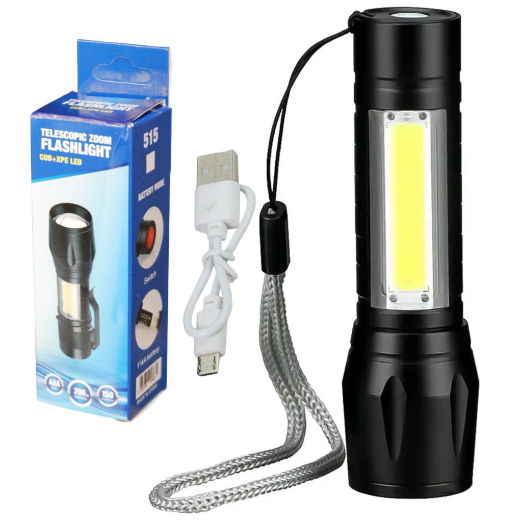Jual {DS} Senter XPE USB cob mini usb recharger zoom led Q5 / Senter 3 ...