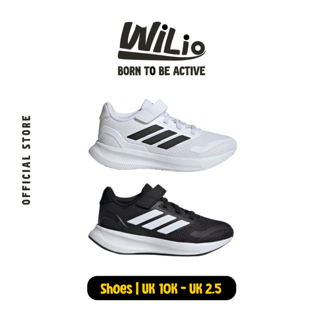 ADIDAS Runfalcon 5 El C IE8579 - Sepatu Sekolah Anak (Putih)