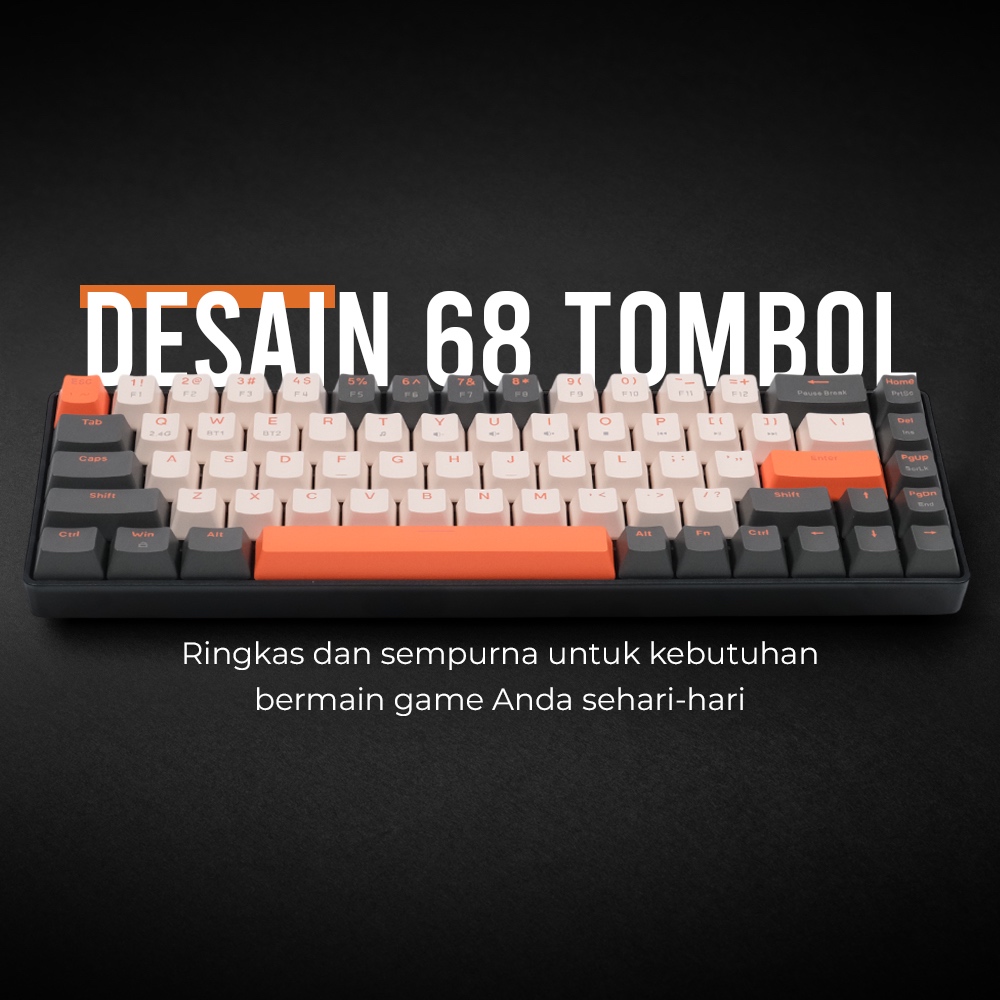 Jual Keyboard Mekanik Wireless Mechanical Red Hotswap Switch dan ...