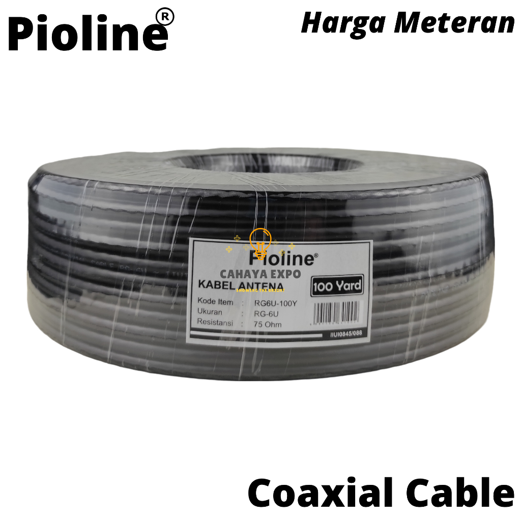 Jual Pioline Kabel Antena TV Televisi Antenna Coaxial Cable Digital RG6 ...