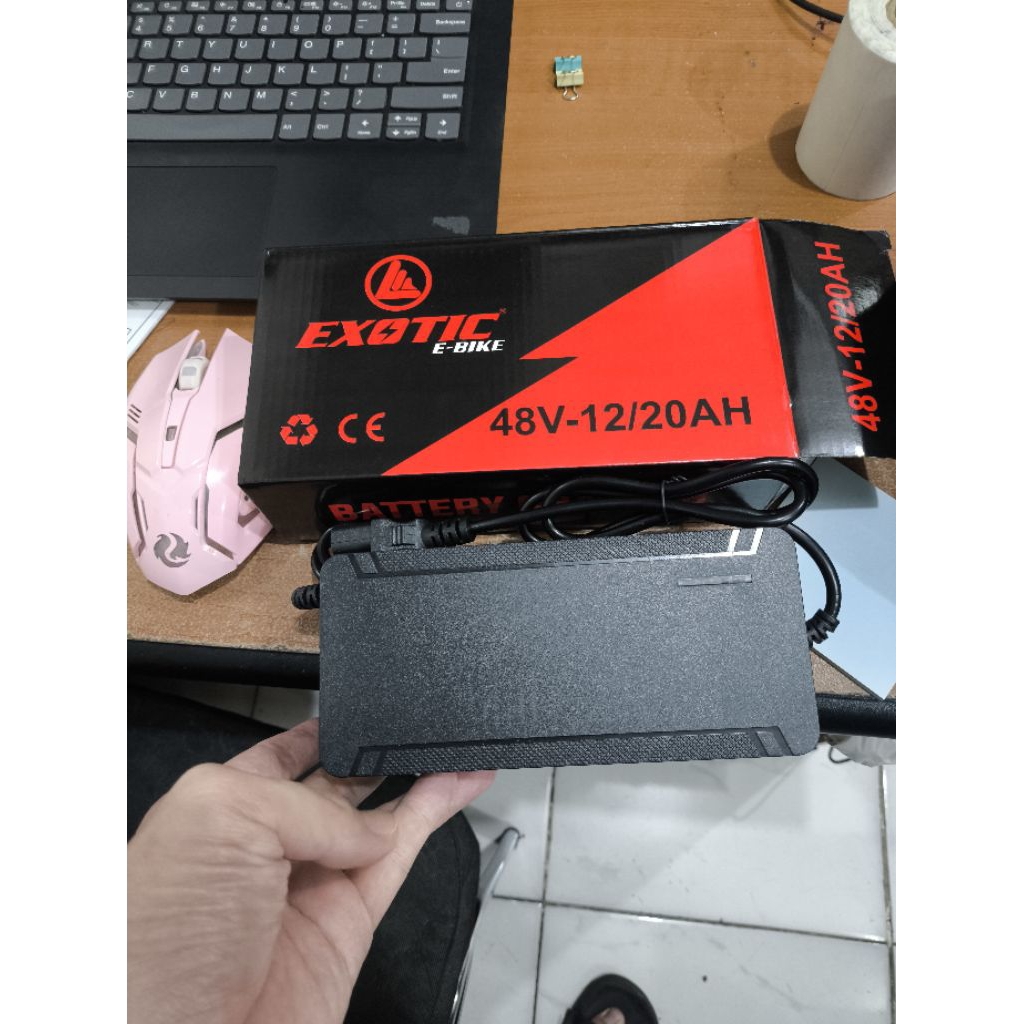 CHARGER SEPEDA LISTRIK EXOTIC / NUV ORIGINAL