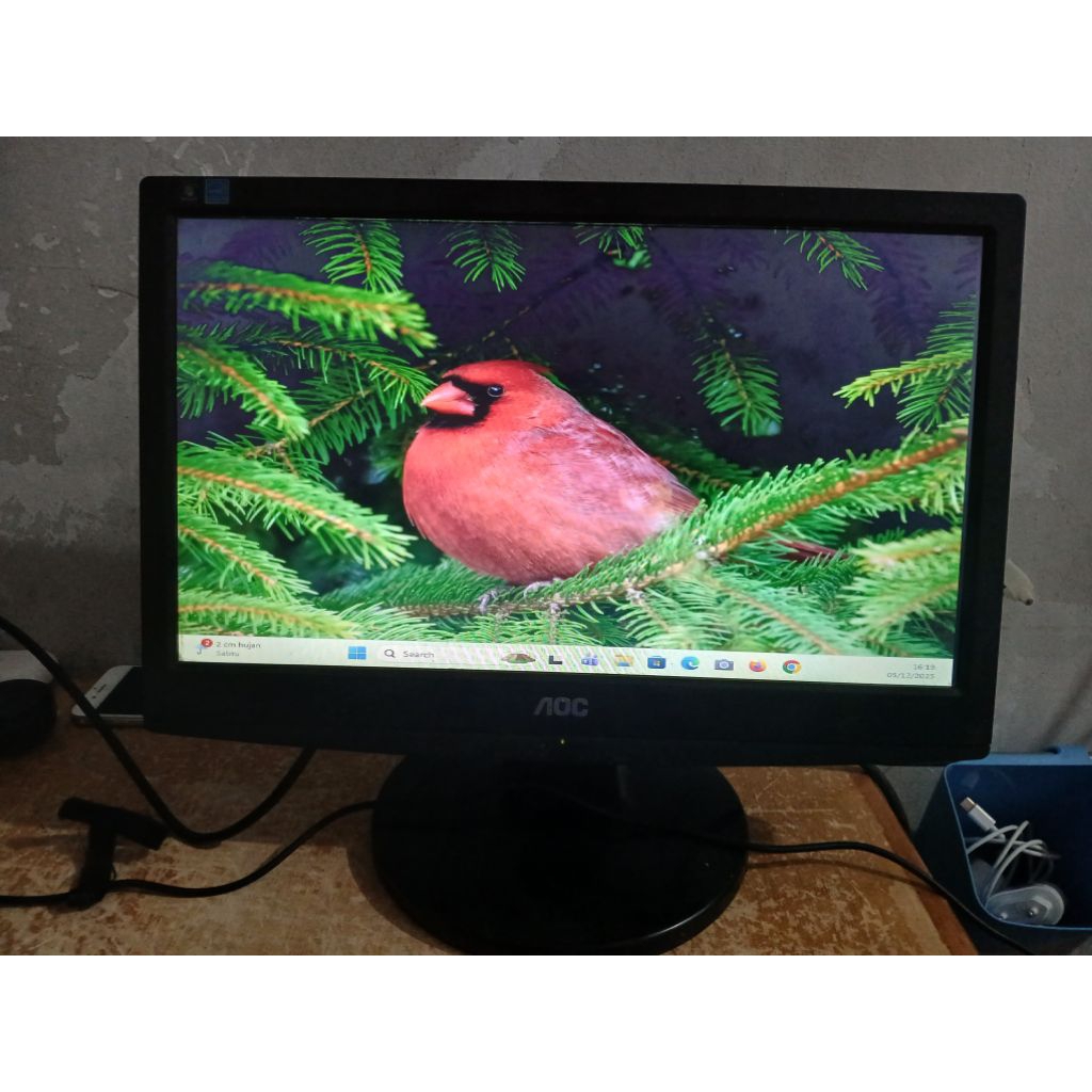 Jual Monitor LED AOC 16 inch wide screen | Shopee Indonesia