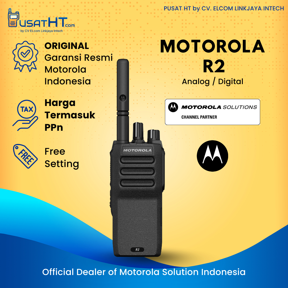 Jual Radio HT Handy Talky Motorola R2 VHF 136-174 MHz 1-5W Digital ...
