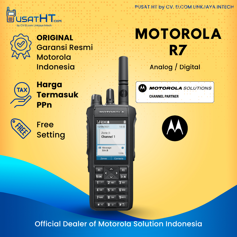 Jual Radio HT Digital Motorola R7 Two Way Radio Motorola MOTOTRBO R7 ...