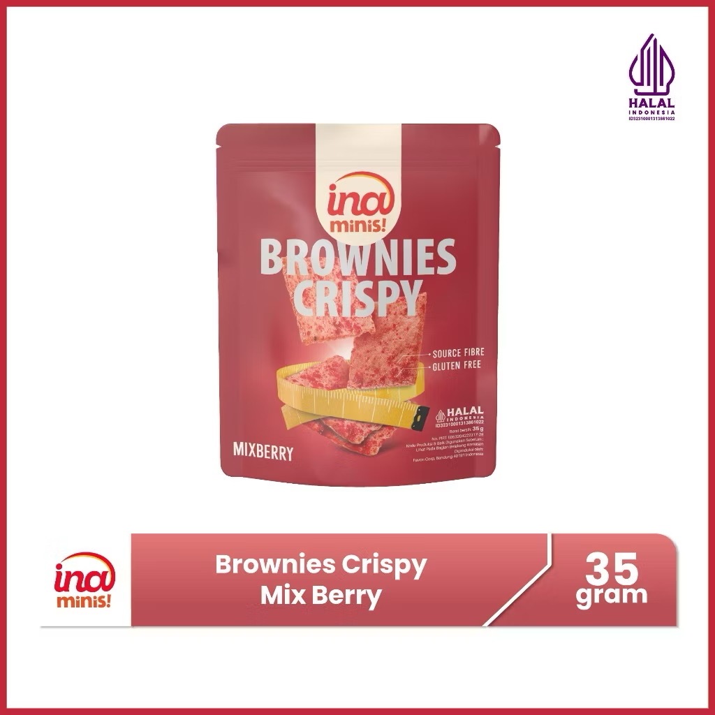 Jual Ina Minis Gluten Free Brownies Crispy Mix Berry by Ina Cookies ...