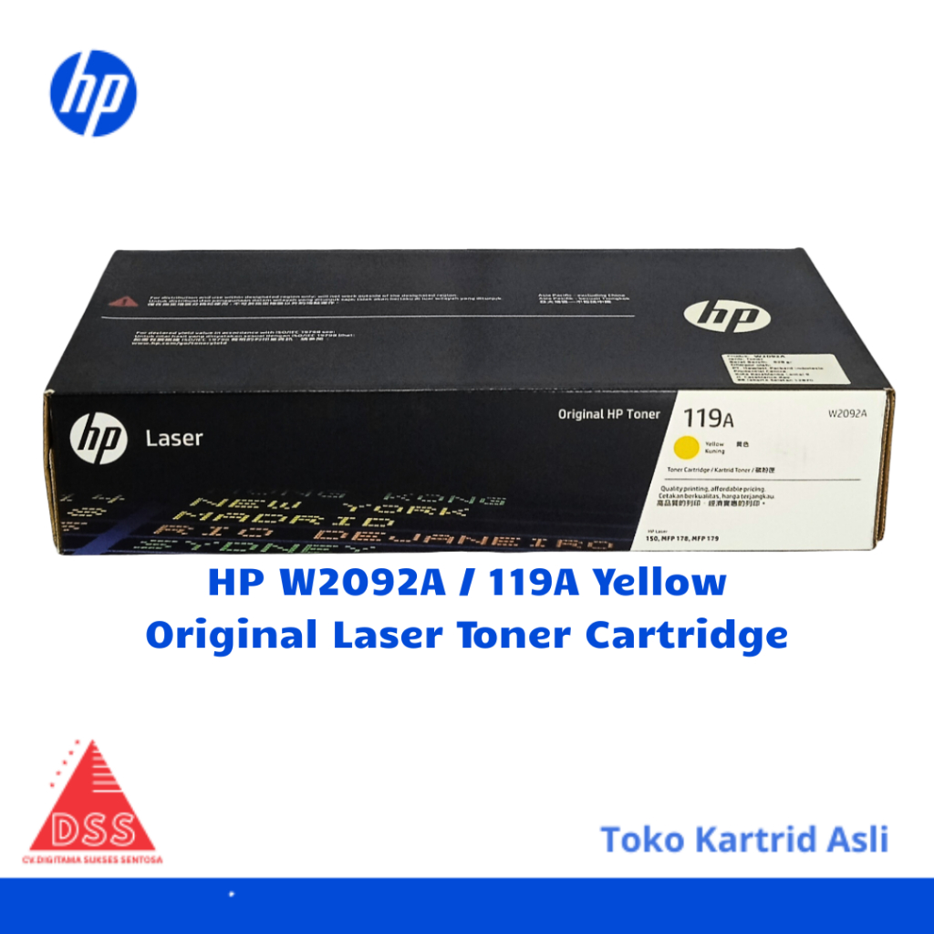 Jual HP 119A Yellow Original Laser Toner Cartridge | Shopee Indonesia