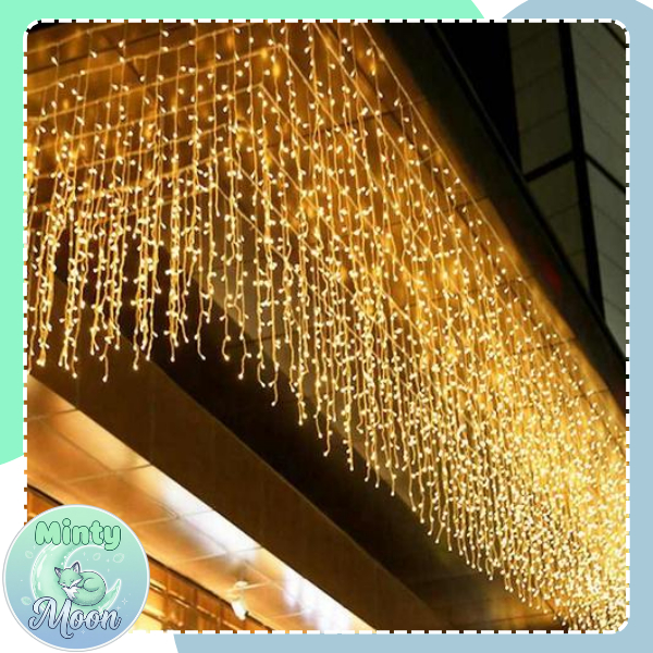Jual Lampu Tumblr LED Tirai 4 Meter Dekorasi Hias Natal Lampu Hias Cafe ...