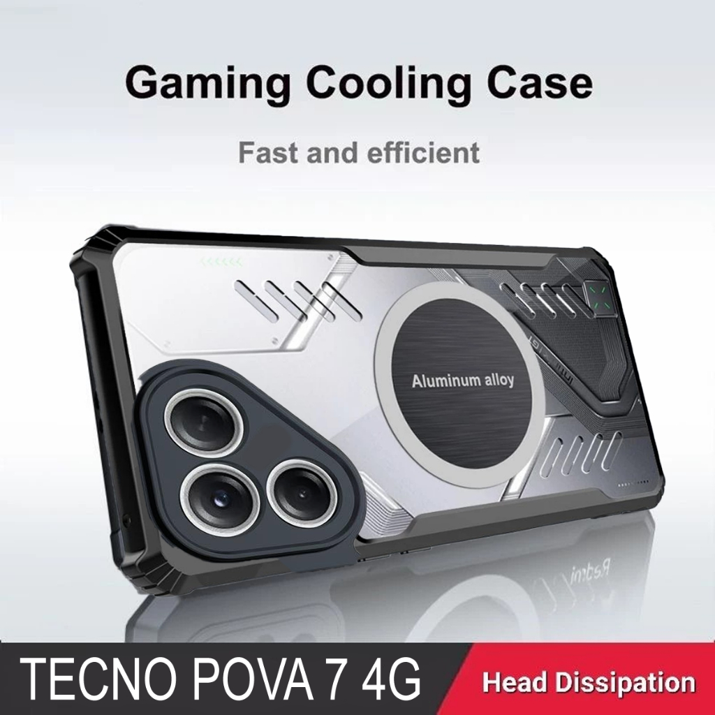 Jual Case Tecno Pova 5 6 PRO 7 Magnetic Casing Double Air Flow Cooling ...