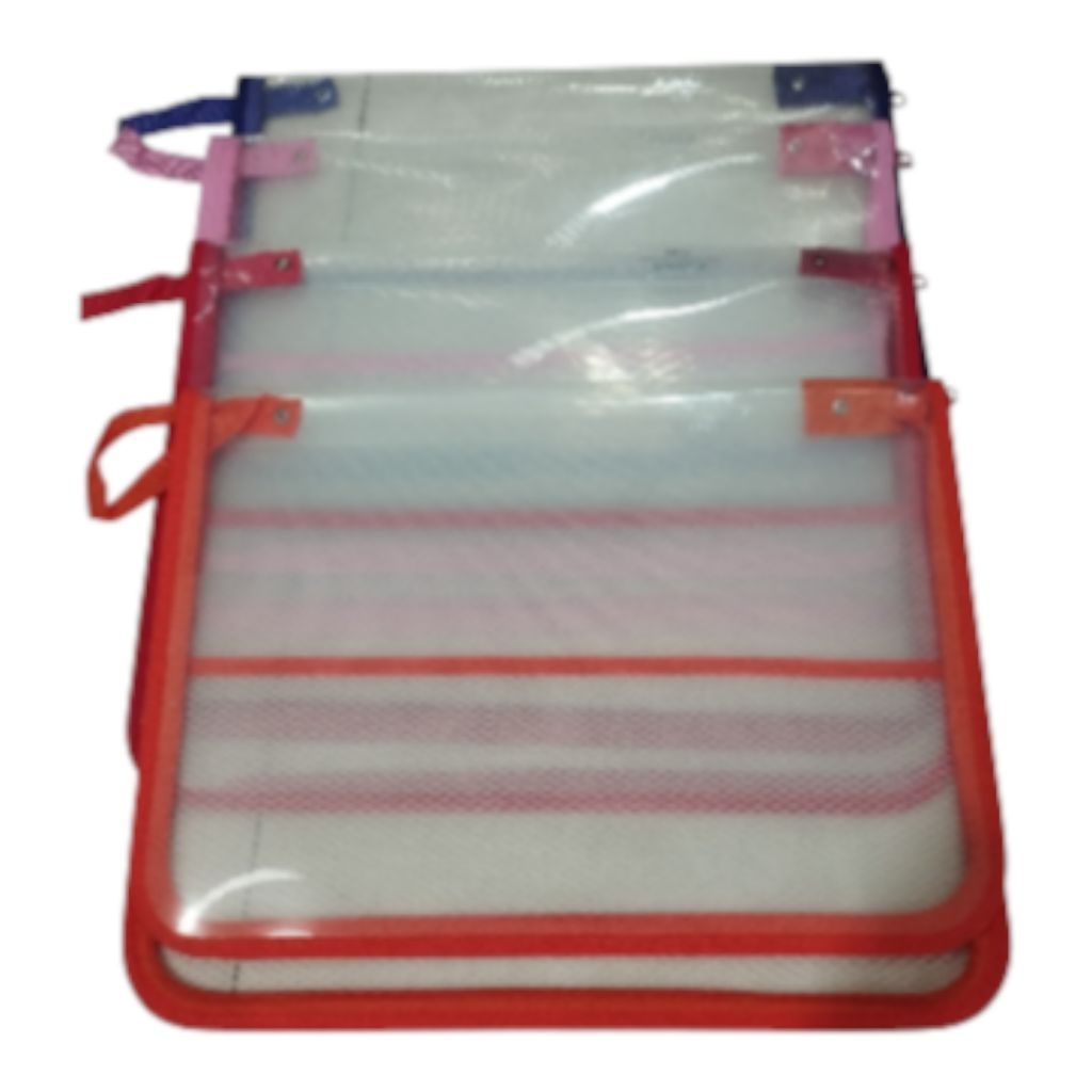 Jual MAP PLASTIK RESLETING JARING ZIPPER BAG FILE F4 - TAS DOKUMEN ...