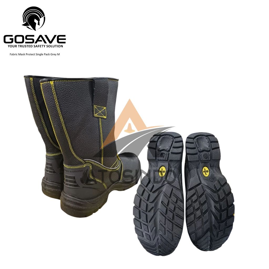 Jual Gosave Sepatu Safety SNI / Safety Shoes Type Sigma High Cut Warna ...