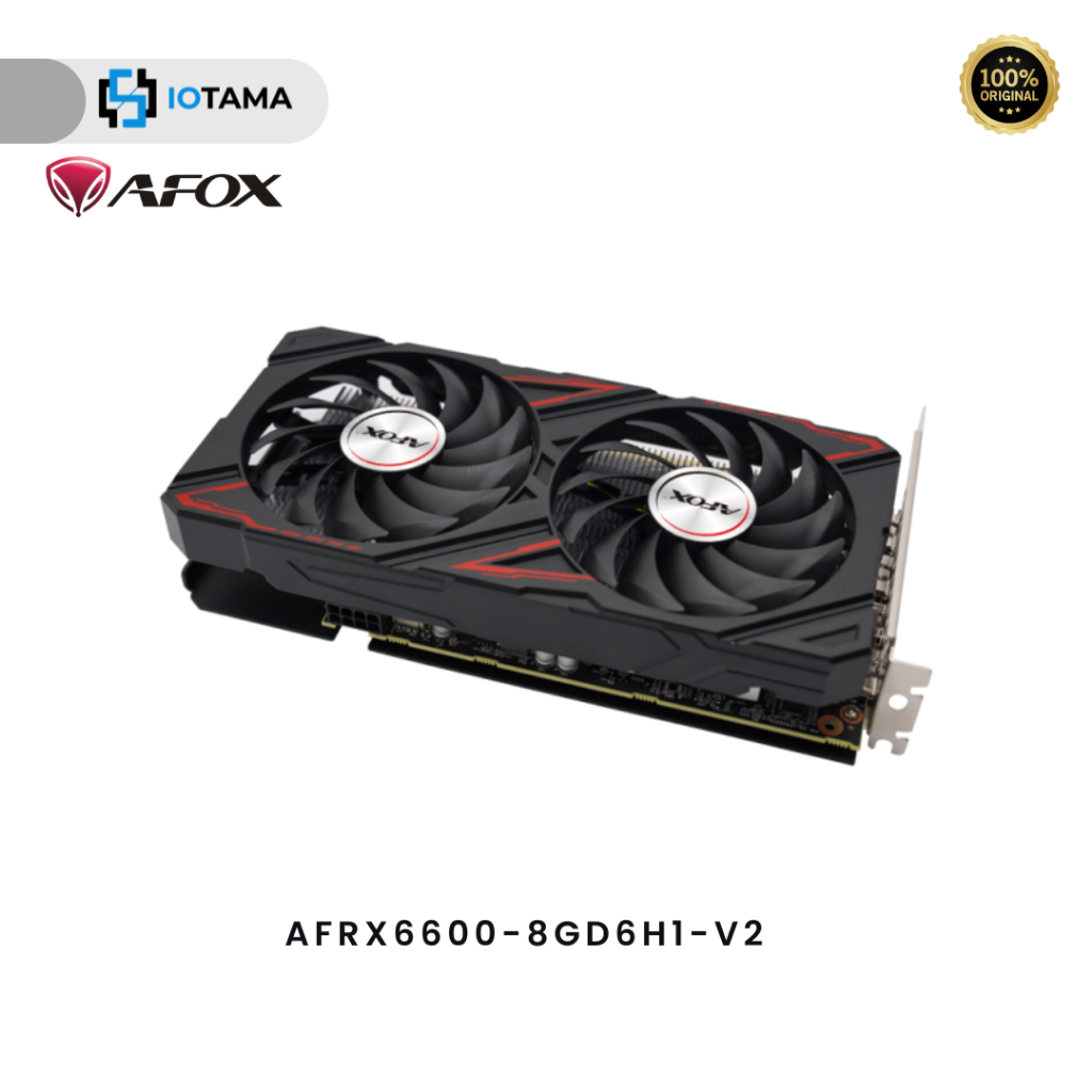 Jual AFOX - RADEON RX 6600 8GB GDDR6 ATX DUAL FAN by IOTAMA 100% ...