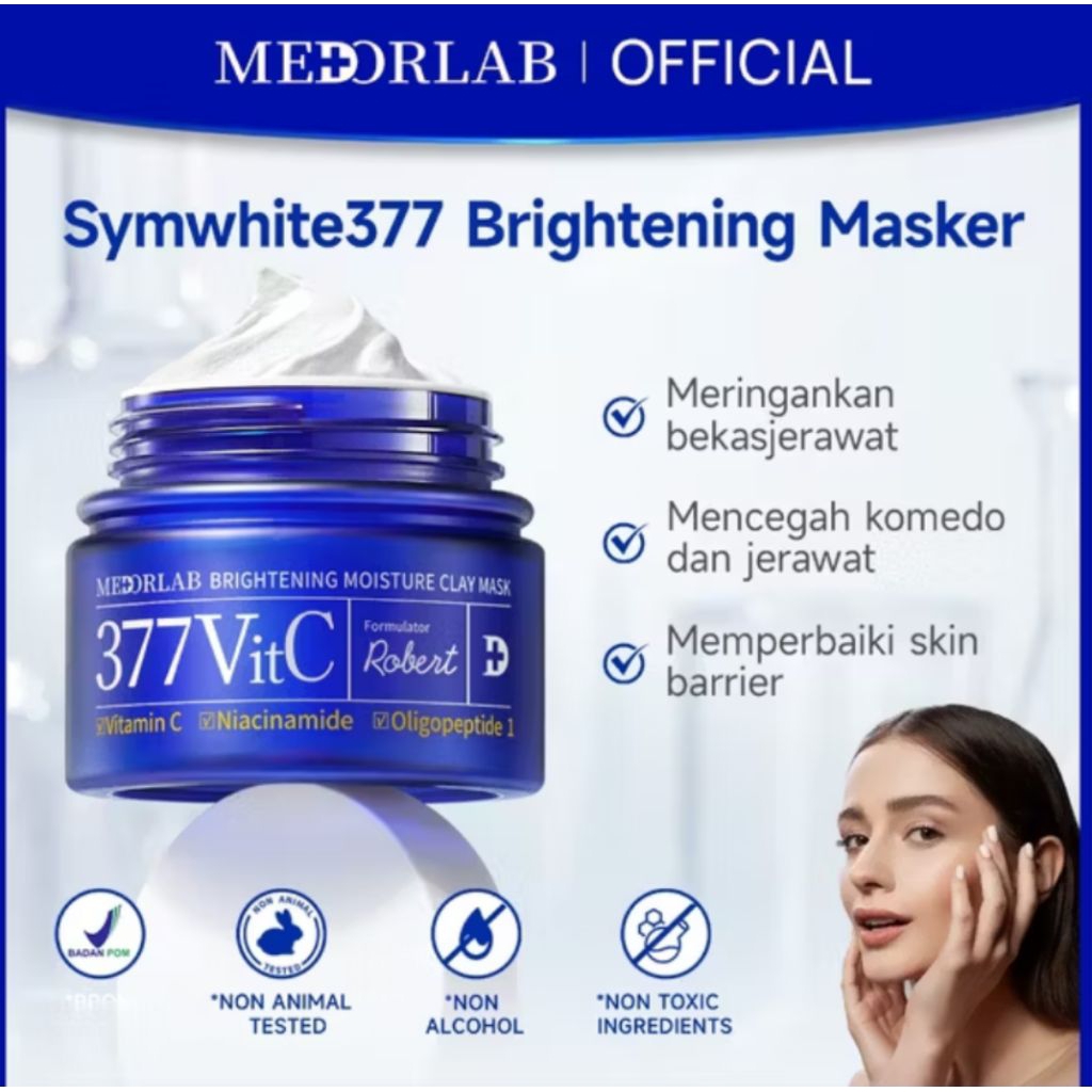 Jual MED*RLAB PORE & BRIGHTENING TREATMENT CLAY MASK TREATMENT ...