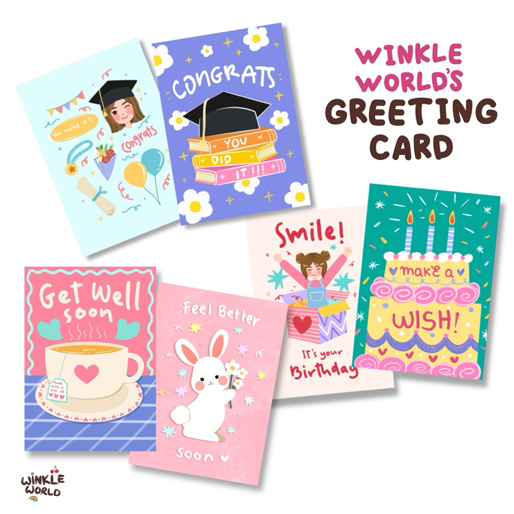 Jual Greeting Card Series Winkle World / Kartu Ucapan / Birthday Card ...