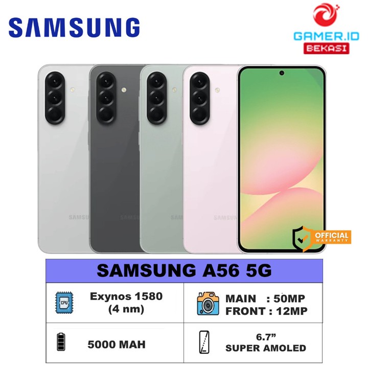 Samsung Galaxy A56 5G 8/256GB 12/256GB 5G 120Hz Display