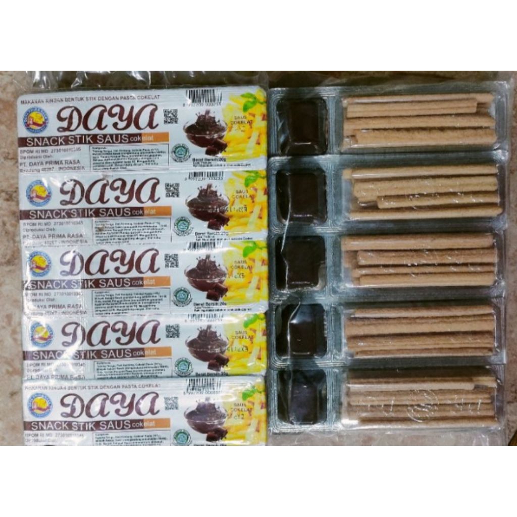 Jual 1 KARTON DAYA SNACK STICK SAUS COKLAT 10 x 10 = 100 PCS | Shopee ...