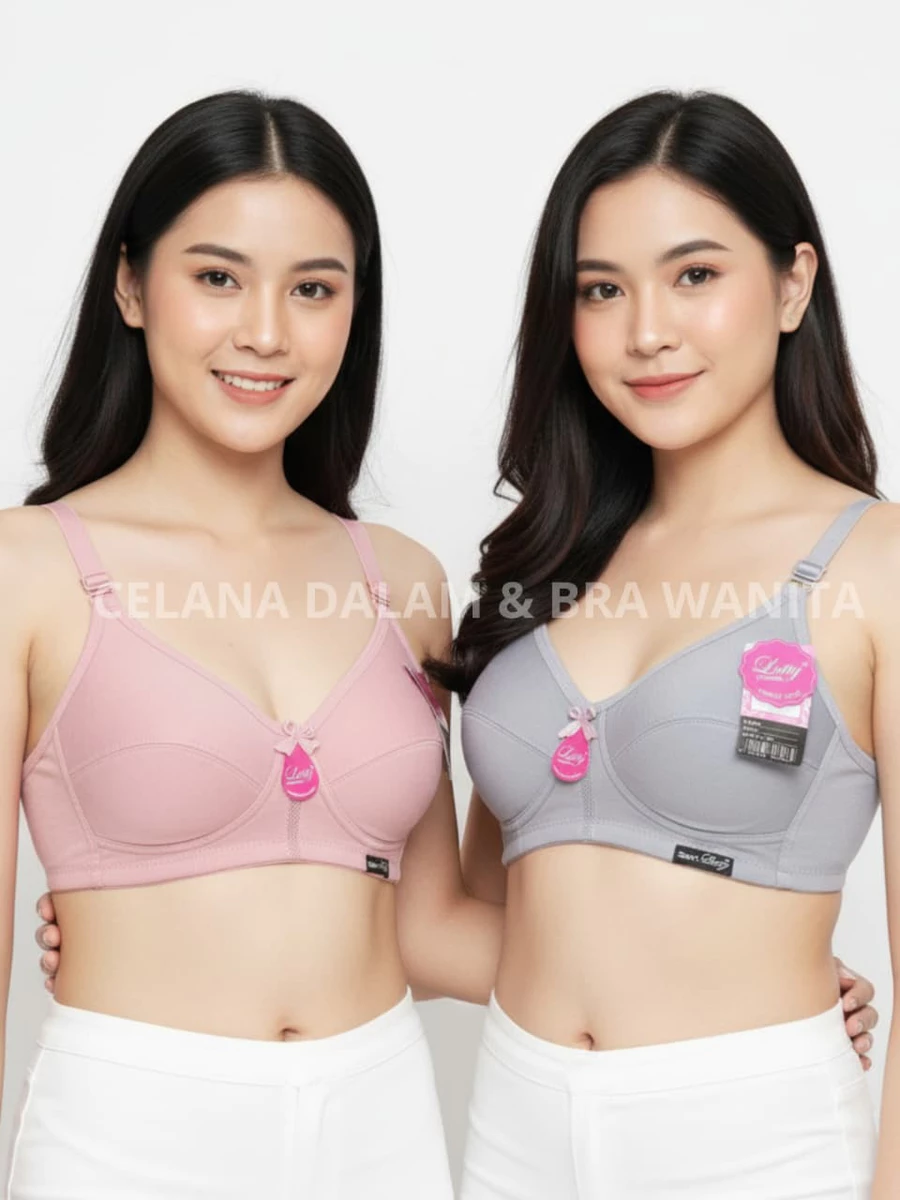 BH SPORT LUTTY POLOS KAIT BELAKANG 3 BARIS & TALI LEBAR TANPA BUSA & KAWAT KAIT 2 DAN 3