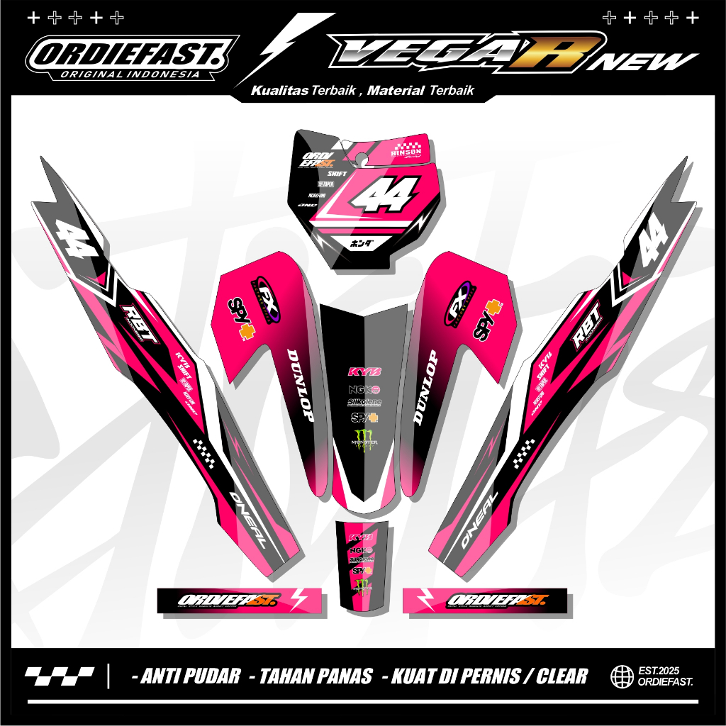 Jual Stiker RBT GTX VEGA R NEW Sticker Striping Motor Bebek RBT VEGA R ...