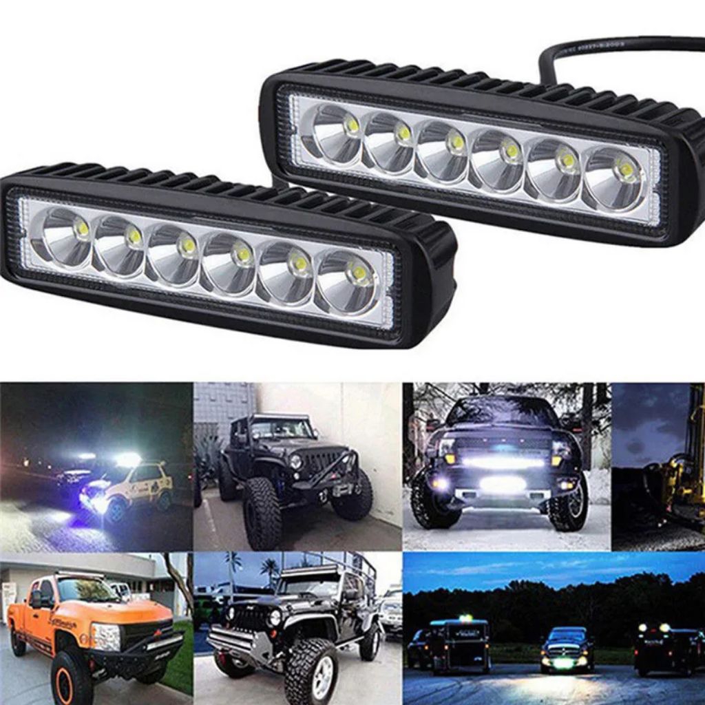 Jual Headlight LED Floodlight Car Offroad Waterproof Cool White Cahaya ...
