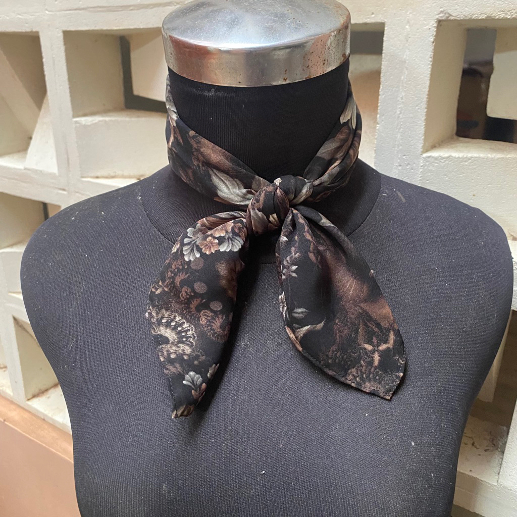 Custom Fashion Photos Digital Printing Luxury Pure Silk Bandana