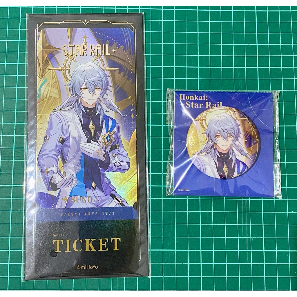 Jual ORI OFFI HSR Honkai Star Rail Ticket Badge Sunday Charmony ...