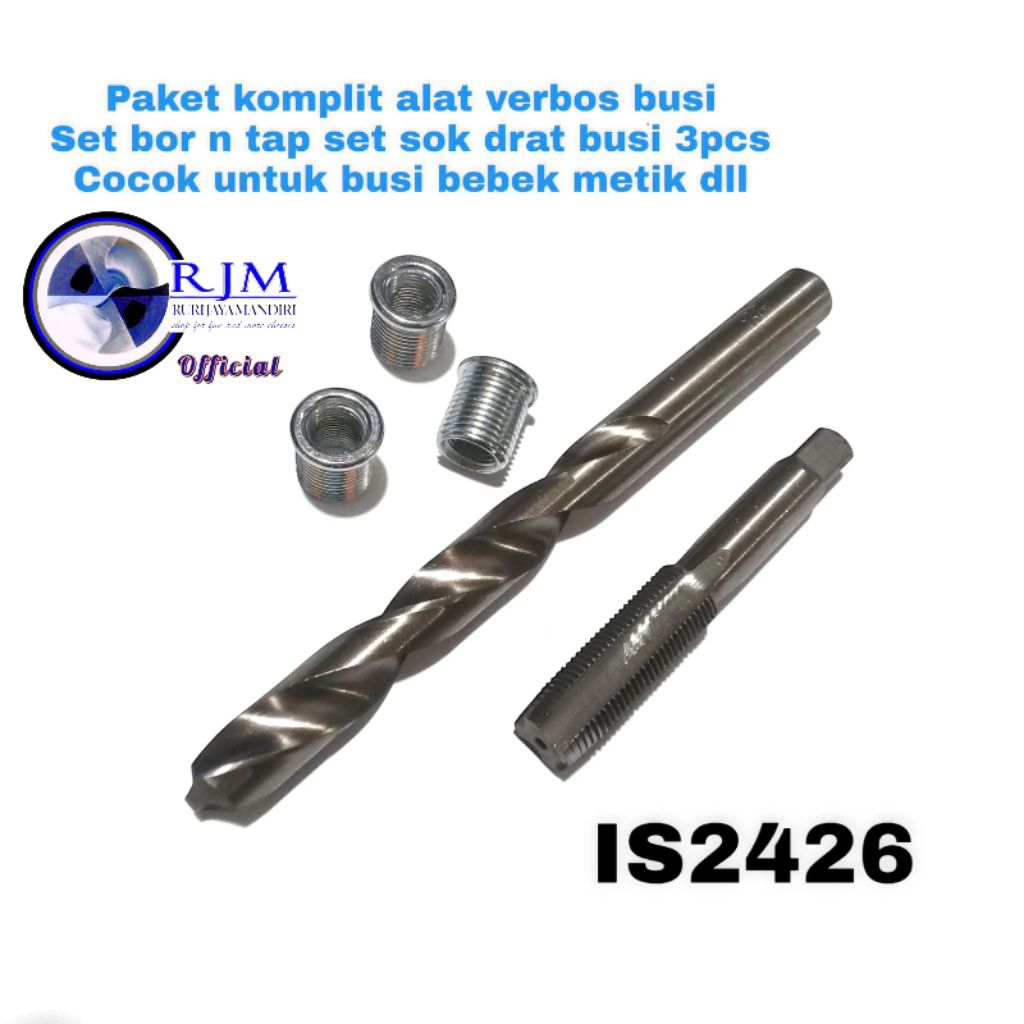Jual paket komplit verbos busi set tap n bor set sok drat busi pendek ...