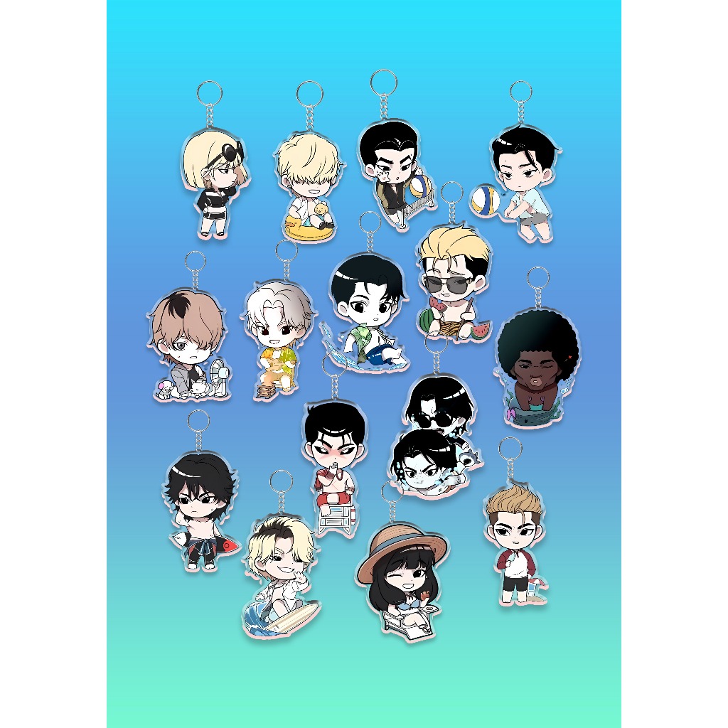 Jual gantungan kunci manhwa lookism the summer in busan / ganci chibi ...