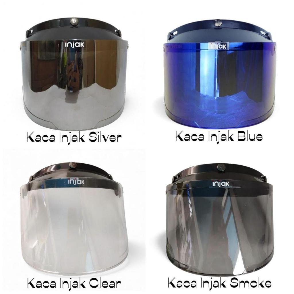 Jual KACA DATAR HELM BOGO MERK INJAK ASLI TERMURAH | Shopee Indonesia