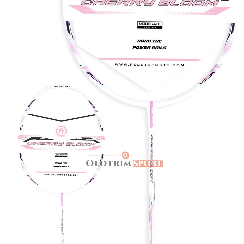 Jual Raket Badminton FELET BLOOM CHERRY CRYSTAL JADE LAVENDER 31LBS ...