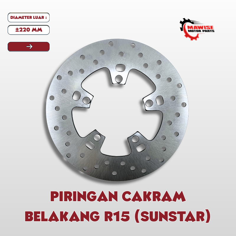 Jual PIRINGAN CAKRAM BELAKANG R15 SUNSTAR - Piringan Disk Cakram ...